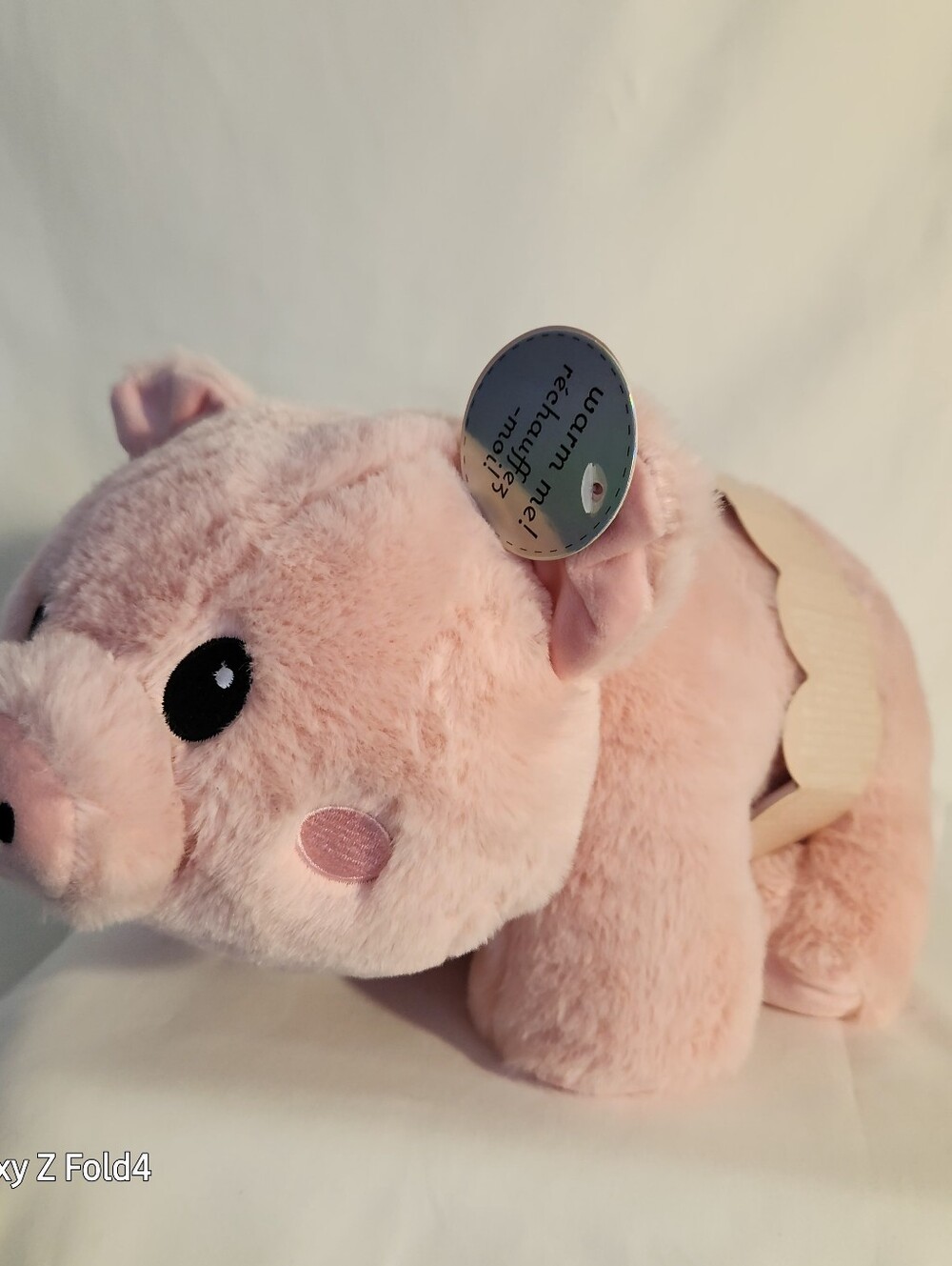 Plush Pink Pig Stuffed Animal Microwaveable
